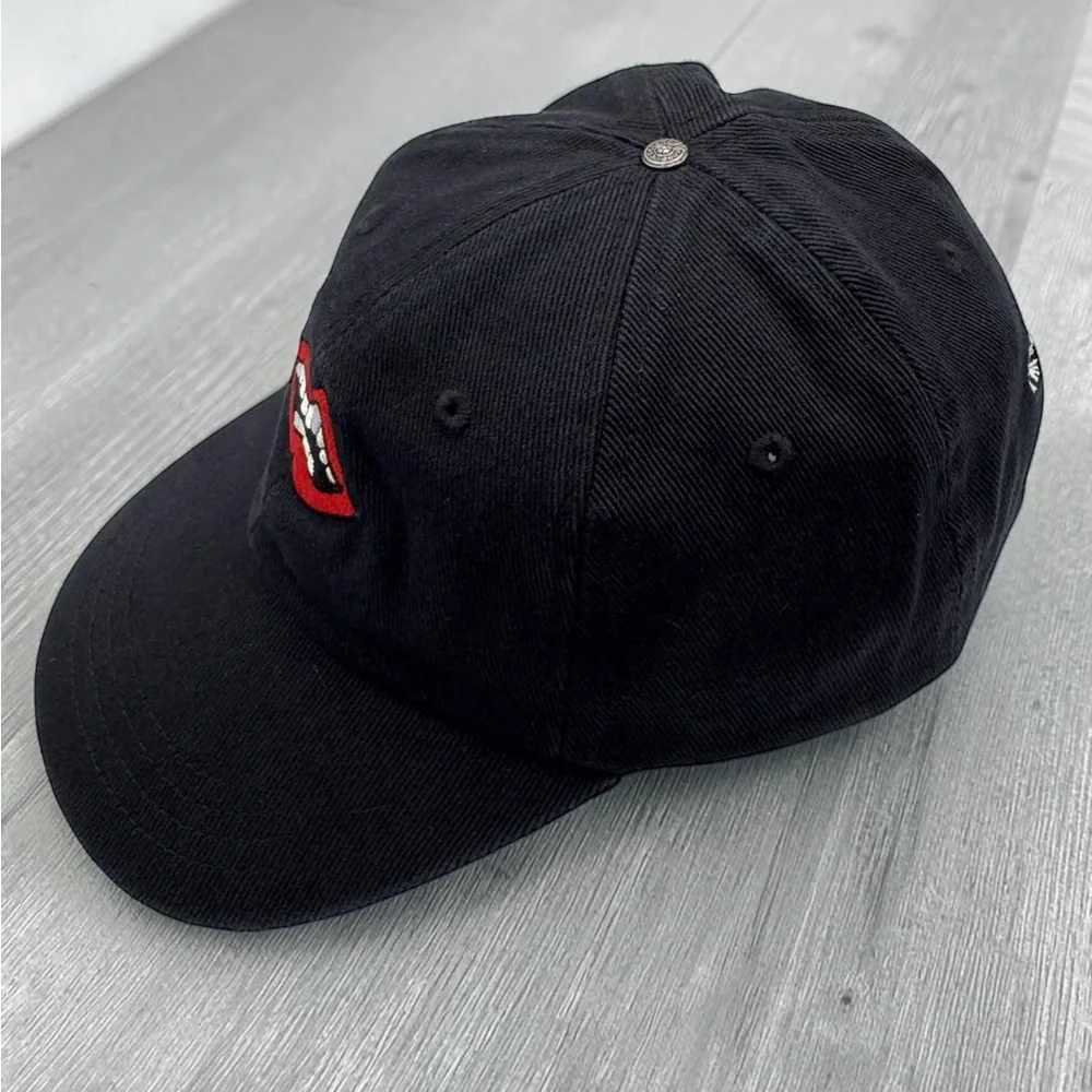 Chrome Hearts Matty Boy Chomper Leather‎ Strapback Hat Black Excellent Condition
